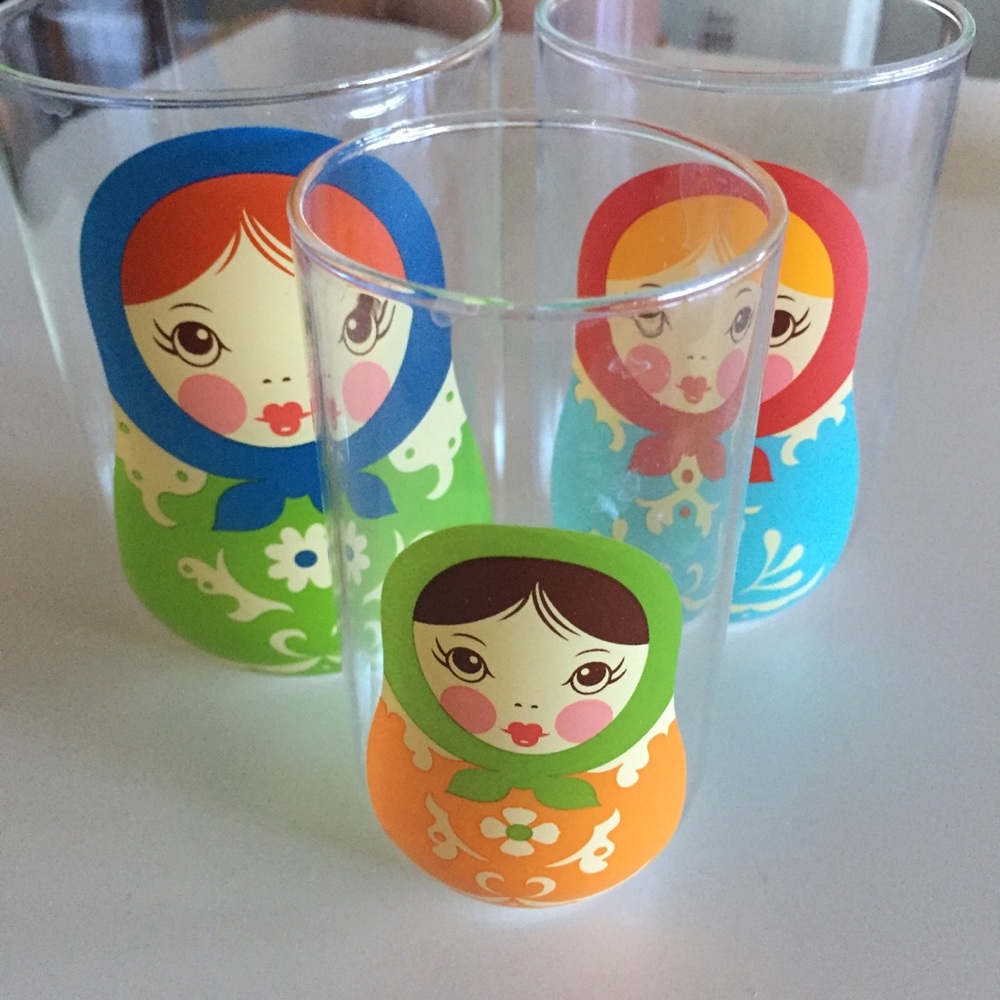 Nesting doll glasses